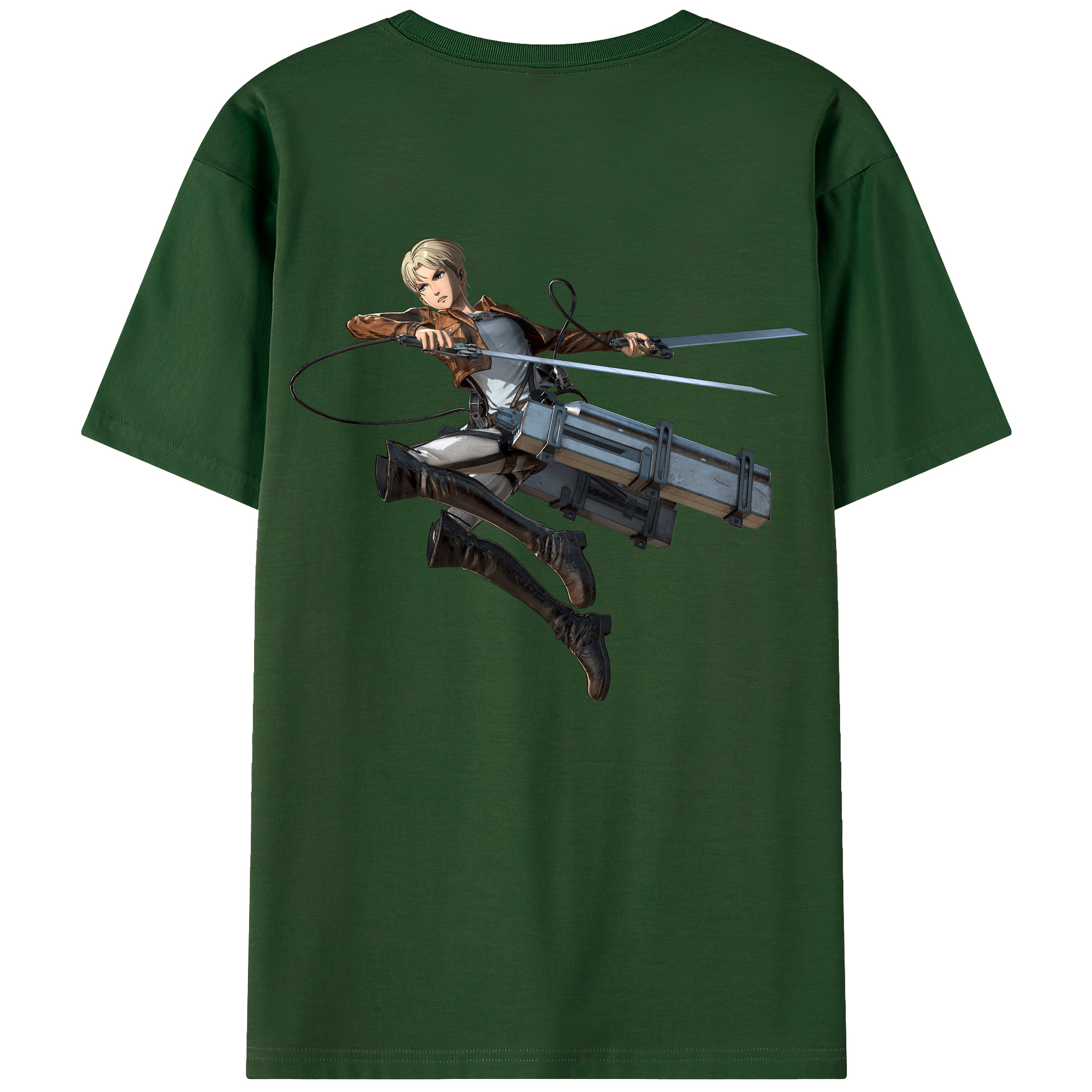 （画像用） 進撃の巨人 Attack on Titan 綿100％半袖Tシャツ（背面プリント）